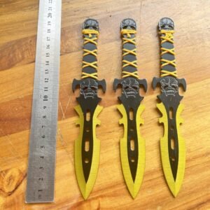 Practice Throwing Knife Set YF220 – 3-Piece, Gold