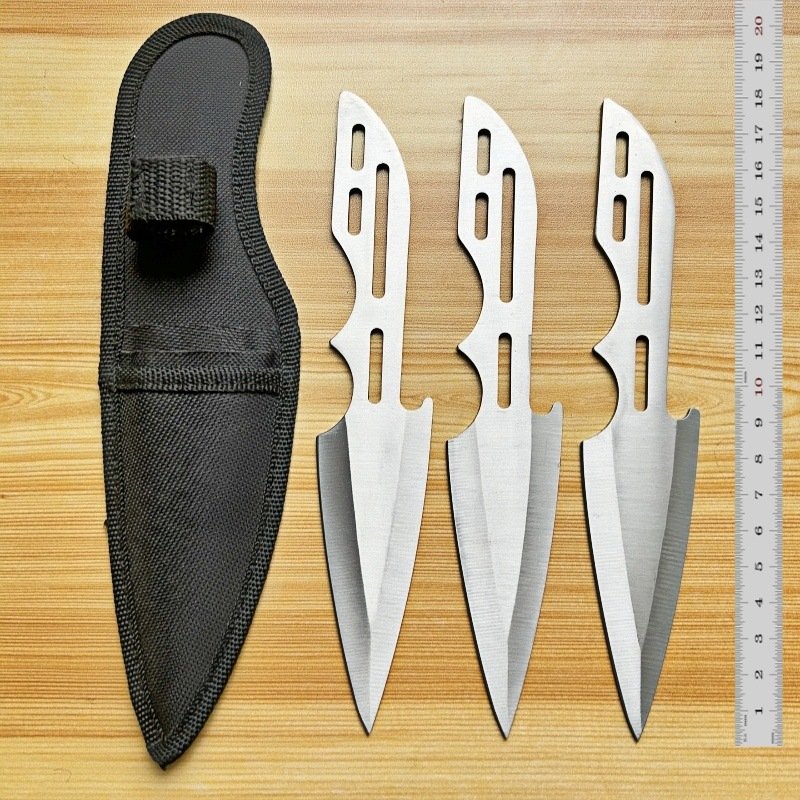 Practice Throwing Knife Set YF139 – 3-Piece, Satin Practice Throwing Knife Set YF139 – 3-Piece, Satin